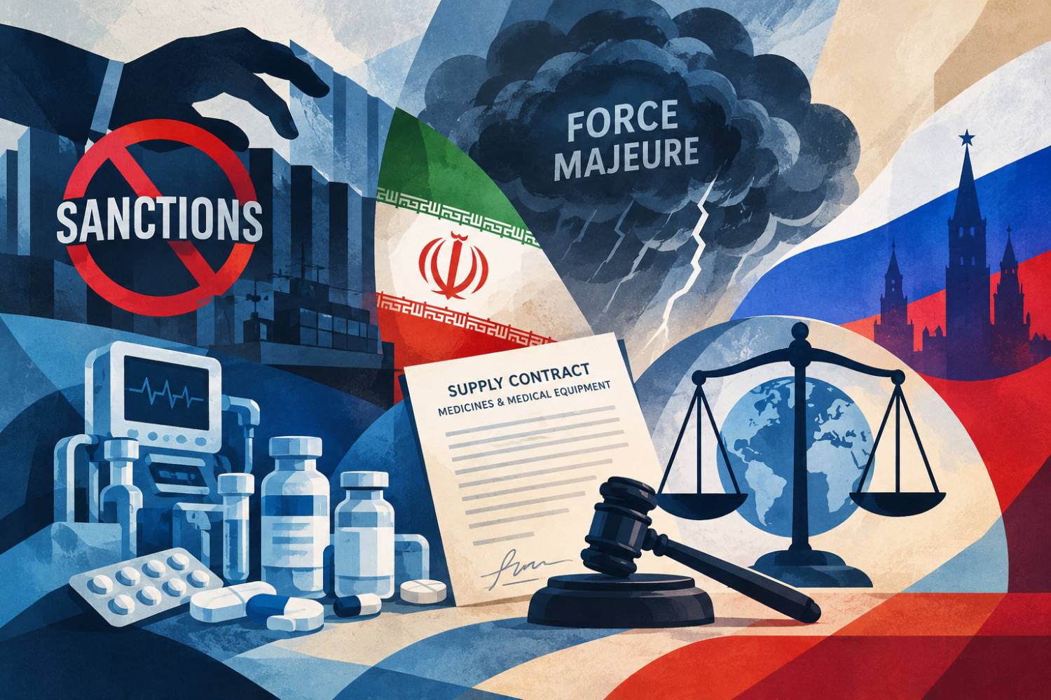 Unilateral Sanctions and Contracts for the Supply of Medicines and Medical Equipment: Challenges of Force Majeure and International Commercial Arbitration with a Comparative Study of Iran and Russia 